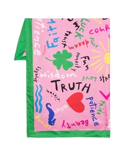 Шелковый платок, розовый Rianna + nina