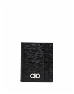 Картхолдер с декором Gancini, черный Ferragamo