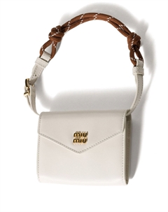 Кожаный кошелек, белый Miu miu