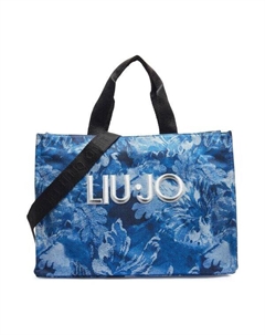 Сумка-шоппер женская текстильная, синий Liu jo