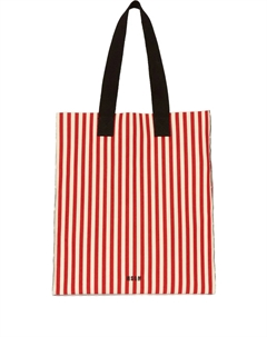 Сумка-тоут в полоску, белый Msgm