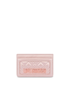 Картхолдер с логотипом, розовый Love moschino