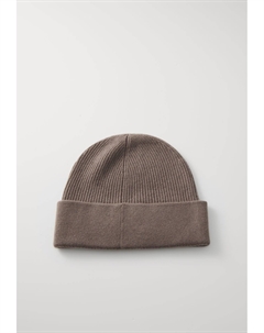 Шапка CHUNKY OPEN BEANIE, серо-коричневый Calvin klein