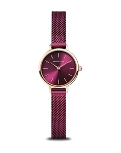 Женские наручные часы классические золото с миланским браслетом 11022-969, фиолетовый Bering®