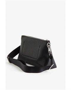 Кожаная сумка-трапеция, черный H&m