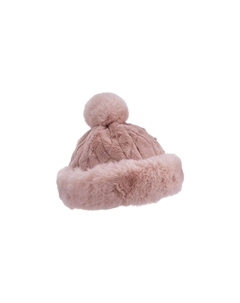 Шапка из искусственного меха с помпоном 19507-0, цвет Rose Seeberger