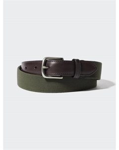 Кожаный комбинированный ремень, зеленый Uniqlo