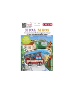 Аксессуары для рюкзака KIGA MAGS, кулон, цвет Fire Truck Finn Step by step