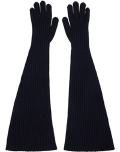 Перчатки Fergie темно-синего цвета The row