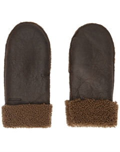 Варежки из овчины коричневого цвета M = 7,5 - Осталось всего 1 шт Our legacy