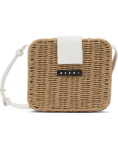 Детская бежево-белая сумка для пикника Marni