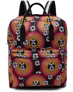 Детский розовый и оранжевый рюкзак с кругами 70-х годов Marni