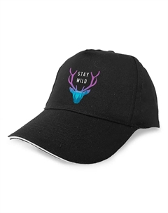 Бейсболка Stay Wild, черный Kruskis