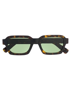 Солнцезащитные очки в прямоугольной оправе, коричневый Retrosuperfuture