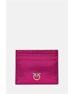 Кожаная визитница, розовый Pinko