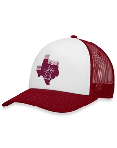 Мужская кепка белого/бордового цвета Texas A&M Aggies Tone Down Trucker Snapback Top of the world