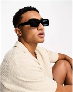 Черные прямоугольные солнцезащитные очки Only & sons