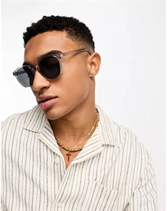 Серые круглые солнцезащитные очки Only & sons