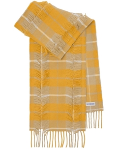Клетчатый шерстяной шарф Kids, желтый Burberry