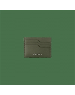 Картхолдер Heritage small card holder - Телячья кожа зеленого / синего цвета Chopard