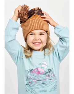 Детская шерстяная шапка Pohjoinen, цвет Cinnamon Brown Reima