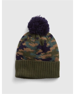 Детская шапка с помпоном., зеленый Gap