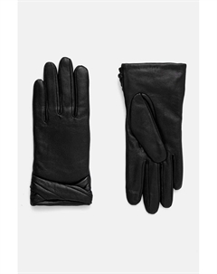 Перчатки quanti in pelle, черный Hugo