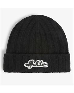 Элегантная черная шерстяная шляпа - сделано в Италии Off-white