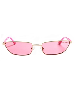 Металлические солнцезащитные очки прямоугольной формы gu8285, розовый Guess