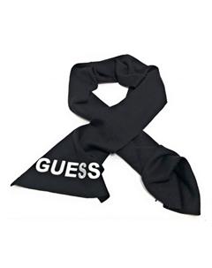 Макси шарф, черный Guess