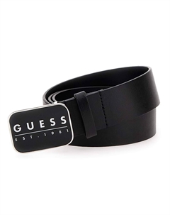 Ремень настоящий, черный Guess