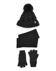 Шарф 3 PIECE SET, цвет black Next