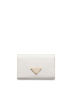 Картхолдер с логотипом, белый Prada