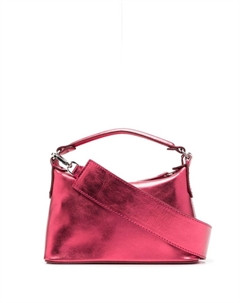 Сумка-тоут с эффектом металлик, розовый Liu jo