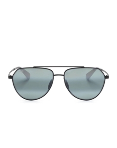 Солнцезащитные очки-пилоты Waiwai, черный Maui jim