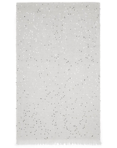 Шарф с бахромой и пайетками, синий Brunello cucinelli