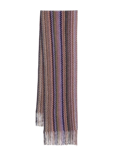 Шарф с узором «зигзаг», синий Missoni