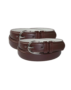 Женский кожаный ремень длиной 1 1/8 дюйма (2 шт. в упаковке), коричневый Ctm