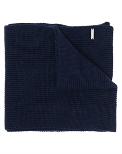 Кашемировый шарф в рубчик, синий Woolrich