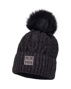 Шапка с добавлением шерсти для детей FEMKE II, черный Jamiks