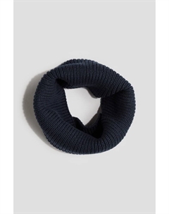 Шарф-Труба вязки в рубчик, синий H&m