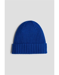 Шерстяная шапка в рубчик, синий H&m