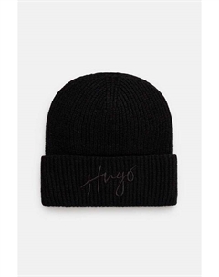 Шапка из смесовой шерсти, черный Hugo