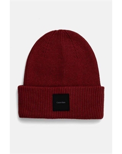 Шапка из смесовой шерсти, красный Calvin klein