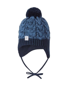 Детская шерстяная шапка Пальякка, темно-синий Reima