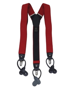 Мужские эластичные подтяжки с принтом в красный горошек Victorio & lucchino