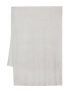 Шарф с бахромой и узором в горох, белый Faliero sarti