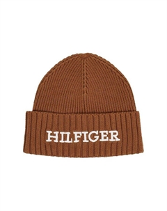 Вязаная шапка монотипия, бежевый Tommy hilfiger