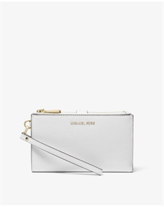 Женская визитница из зерненой кожи, белый Michael michael kors