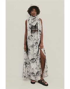 Льняной шарф, белый Answear lab